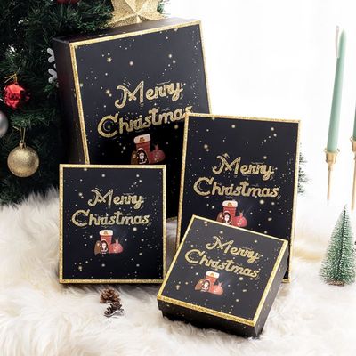 Reeks van Vier de Verschillende Doos van de Kerstmisgift van het Groottekarton voor Sjaalhandschoenen