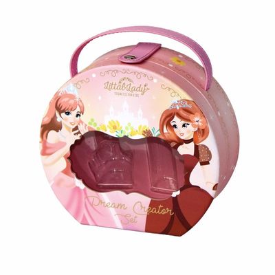 Roze Onverwachte van de de Giftmake-up van de Sluitingsverjaardag de Doosronde met Pu-Handvat