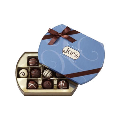 Elliptisch van de de Chocoladegift van de Vormtruffel Verpakkend de Dozen Verwijderbaar Binnendienblad