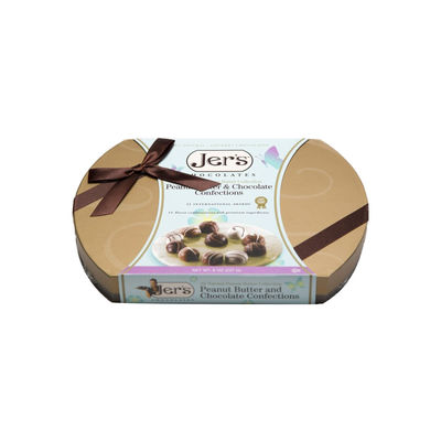 OEM de Welkome Kleine Lege Elliptische Vorm van Chocoladedozen voor Verjaardag