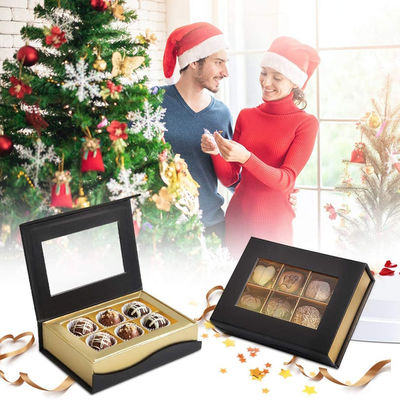 6 de roostersdouane drukte Kleine de Giftvakjes van de Kartonpresentatie voor Chocolade