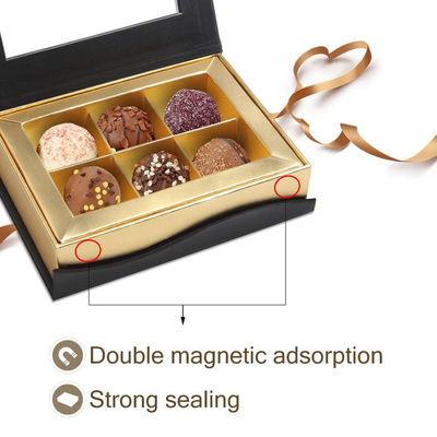 6 de roostersdouane drukte Kleine de Giftvakjes van de Kartonpresentatie voor Chocolade