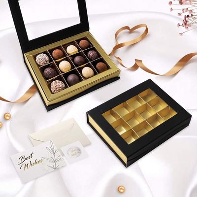 Van de de Chocoladepresentatie van het rechthoekkarton de Giftvakjes Aangepaste Luim