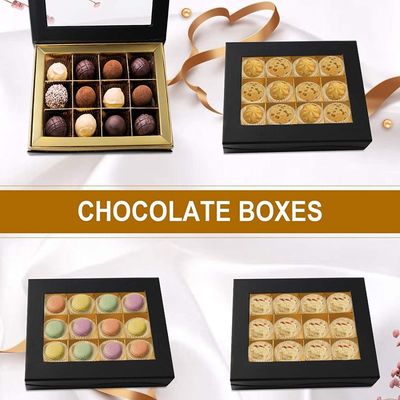 Van de de Chocoladepresentatie van het rechthoekkarton de Giftvakjes Aangepaste Luim