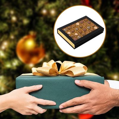 24 Dozen die van de de Chocolade de Zoete Gift van de holtendouane met Venster verpakken