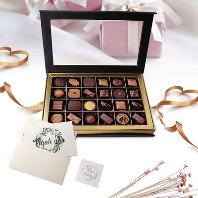 24 Dozen die van de de Chocolade de Zoete Gift van de holtendouane met Venster verpakken