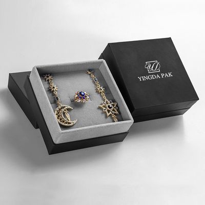 Aangepaste kartonnen sieraden geschenkdozen oorbel ketting ring verpakking