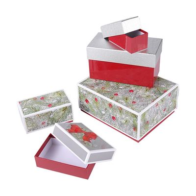 Reeks van 6 Geassorteerde Groottekerstmis het Nestelen Giftdozen met ISO9001