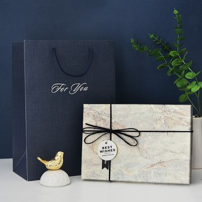 ISO9001 6 Stukken Marmeren Korrel Stijf Document Giftvakje voor Celtelefoon