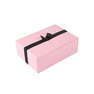 Magnetische Roze OEM past Druk Kosmetisch Document Vakje, het Dubbele Vakje van de Deurgift 4 aan Stuk