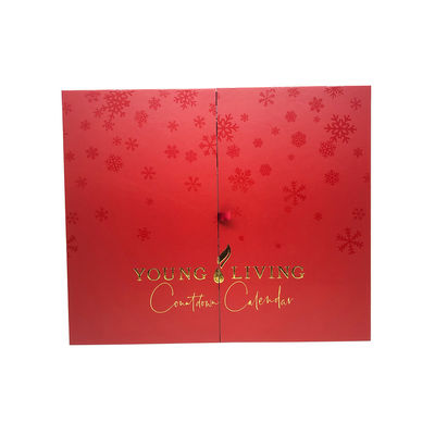 Kosmetische Giftdozen met 24 Laden Rode Magnetische sluiting Advent Calendar