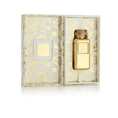 Het bloemen Vastgestelde Vakje van het Patroon multifunctionele Parfum, Scharnierend Document Vakje In reliëf gemaakt Luxegoud