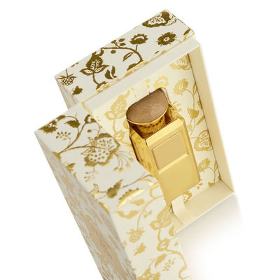 Het bloemen Vastgestelde Vakje van het Patroon multifunctionele Parfum, Scharnierend Document Vakje In reliëf gemaakt Luxegoud