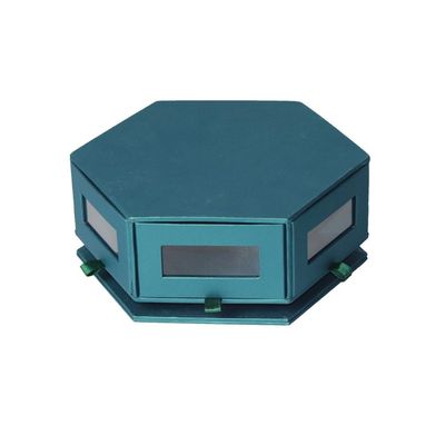 20*17.5*7.7cm Hexagon Chocoladedoos, Roterende de Ladestijl van de Giftdoos voor Banketbakkerij