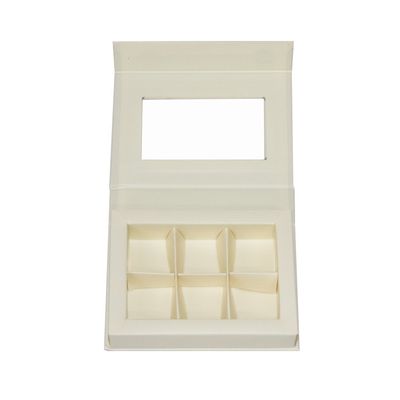 6 de Gift van de holten Beige Magnetische Chocolade het Voedselrang van Verpakkingsdozen