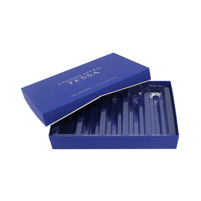 De marineblauwe Multifunctionele Dozen die van de Luxechocolade, Lege Aangepaste Truffeldozen verpakken