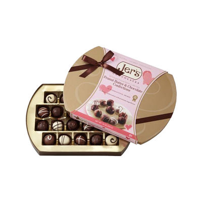 OEM de Welkome Kleine Lege Elliptische Vorm van Chocoladedozen voor Verjaardag