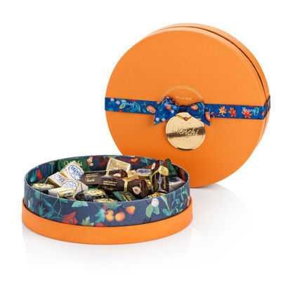 Dia 14cm Kerstmischocolade Verpakking, de Geassorteerde Sluiting van het de Dozenlint van de Chocoladegift