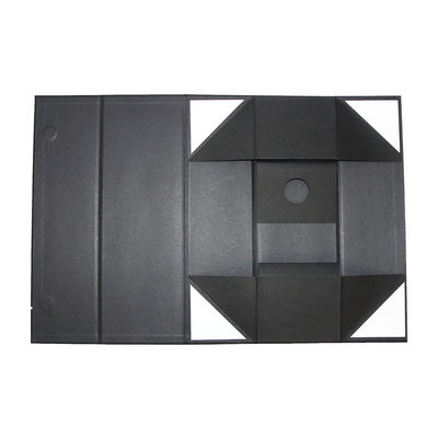 Vouwbaar Matt Black Wine Gift Packaging-Dozen Opvouwbaar Type