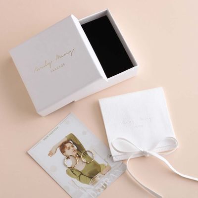 Multifunctionele Witte de Giftdozen van Douanejuwelen, Deksel en Basisdoos 9x9x3.5cm