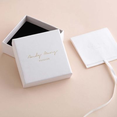 Multifunctionele Witte de Giftdozen van Douanejuwelen, Deksel en Basisdoos 9x9x3.5cm