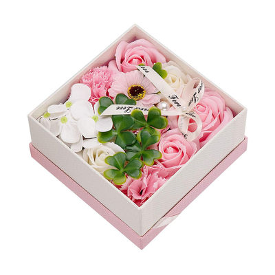 Kunstmatige Rose Soap Flower Bouquet Boxes 14.5cm*14.5cm*7.5cm voor Leraren