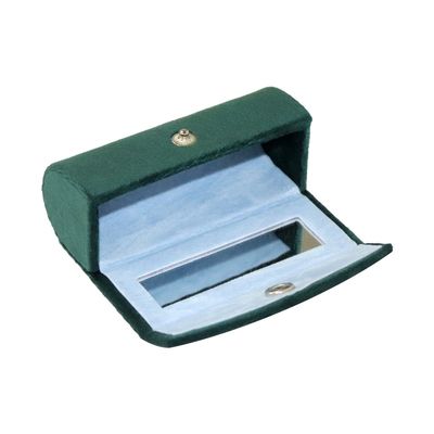 Het met de hand gemaakte Donkergroene Certificaat van Lippenstiftcarry case velvet with ISO9001