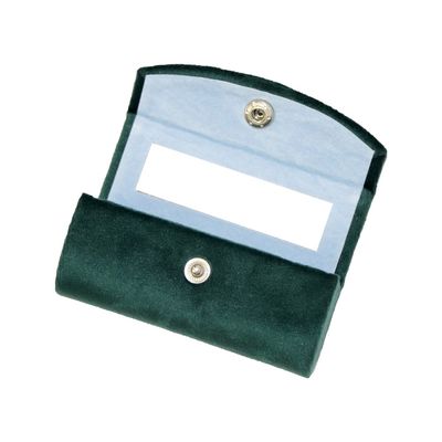 Het met de hand gemaakte Donkergroene Certificaat van Lippenstiftcarry case velvet with ISO9001
