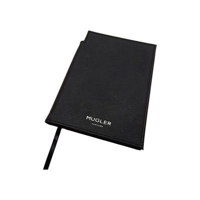 Veganistleer 80 Gebruik van het het Notitieboekje het Zwarte Bureau van bladenhardcover