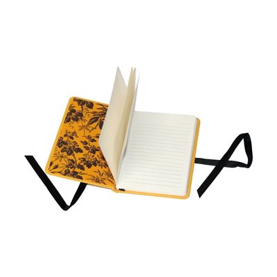 144 de lijn besliste het Notitieboekje van Pagina'shardcover Geel met de Sluiting van de Lintboog