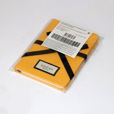 144 de lijn besliste het Notitieboekje van Pagina'shardcover Geel met de Sluiting van de Lintboog